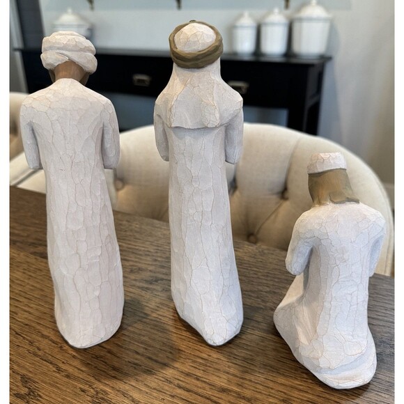 NEW Willow Tree The Three Wisemen Nativity Set 26027 Demdaco Susan Lordi 2000 - Picture 7 of 12